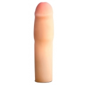 Телесная насадка-удлинитель на пенис PERFORMANCE 1.5INCH COCK XTENDER - 16 см. - Blush Novelties - в Тольятти купить с доставкой