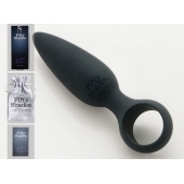 Чёрная анальная пробка Butt Plug - 10,8 см. - Fifty Shades of Grey