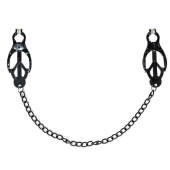 Зажимы на соски Darkside с цепочкой - Lola Games - купить с доставкой в Тольятти