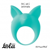 Зеленое эрекционное кольцо Kitten Kyle - Lola Games - в Тольятти купить с доставкой