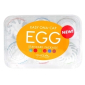 Набор из 6 мастурбаторов Tenga EGG Easy Beat с различным рельефом - Tenga - в Тольятти купить с доставкой