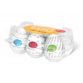 Набор из 6 мастурбаторов Tenga EGG Easy Beat с различным рельефом - Tenga - в Тольятти купить с доставкой