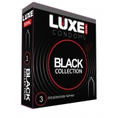 Черные презервативы LUXE Royal Black Collection - 3 шт. - Luxe - купить с доставкой в Тольятти