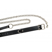 Черный ошейник с поводком Wild - Lola Games - купить с доставкой в Тольятти