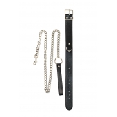 Черный ошейник с поводком Wild - Lola Games - купить с доставкой в Тольятти