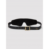 Черная плотная маска на глаза Bound to You Faux Leather Blindfold - Fifty Shades of Grey - купить с доставкой в Тольятти