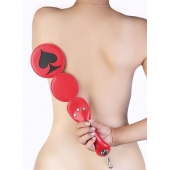 Шлёпалка  Пики  с анальным плагом - LOVETOY (А-Полимер) - купить с доставкой в Тольятти