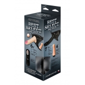 Черный женский пояс BEST SELECT с 3 насадками и вибрацией - LOVETOY (А-Полимер) - купить с доставкой в Тольятти
