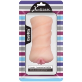 Телесный мастурбатор-вагина X-Basic Pocket Pussy без вибрации - Lovetoy - в Тольятти купить с доставкой