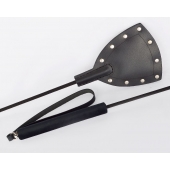 Черный стек  Готика  с заклепками - 67 см. - Sitabella - купить с доставкой в Тольятти