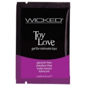 Лубрикант на водной основе для использования с игрушками WICKED Toy Love - 3 мл. - Wicked - купить с доставкой в Тольятти