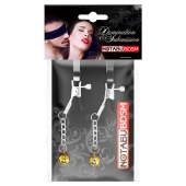 Оригинальные зажимы на соски с желтыми шариками - Notabu - купить с доставкой в Тольятти