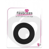 Набор из 3 эрекционных колец SILICONE COCKRINGS - Dream Toys - в Тольятти купить с доставкой