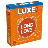 Презервативы с продлевающим эффектом LUXE Royal Long Love - 3 шт. - Luxe - купить с доставкой в Тольятти