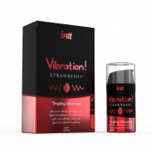 Жидкий интимный гель с эффектом вибрации Vibration! Strawberry - 15 мл. - INTT - купить с доставкой в Тольятти