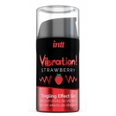 Жидкий интимный гель с эффектом вибрации Vibration! Strawberry - 15 мл. - INTT - купить с доставкой в Тольятти
