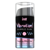 Жидкий интимный гель с эффектом вибрации Vibration! Bubble Gum - 15 мл. - INTT - купить с доставкой в Тольятти