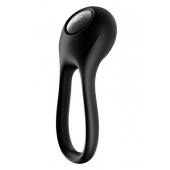 Черное эрекционное виброкольцо Majestic Duo - Satisfyer - в Тольятти купить с доставкой