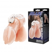 Прозрачная клетка целомудрия Acrylic See-thru Chastity Cage - BlueLine - купить с доставкой в Тольятти