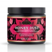 Пудра для тела Honey Dust Body Powder с ароматом клубники - 170 гр. - Kama Sutra - купить с доставкой в Тольятти