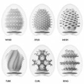 Набор из 6 мастурбаторов Tenga EGG IV с различным рельефом - Tenga - в Тольятти купить с доставкой