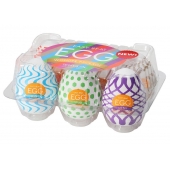 Набор из 6 мастурбаторов Tenga EGG IV с различным рельефом - Tenga - в Тольятти купить с доставкой