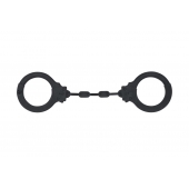 Черные силиконовые наручники Suppression - Lola Games - купить с доставкой в Тольятти
