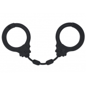Черные силиконовые наручники Suppression - Lola Games - купить с доставкой в Тольятти