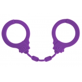 Фиолетовые силиконовые наручники Suppression - Lola Games - купить с доставкой в Тольятти