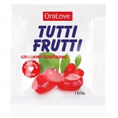 Гель-смазка Tutti-frutti со вкусом барбариса - 4 гр. - Биоритм - купить с доставкой в Тольятти