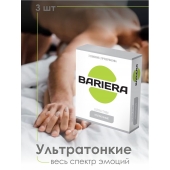 Ультратонкие презервативы Bariera Ultra Thin - 3 шт. - Bariera - купить с доставкой в Тольятти