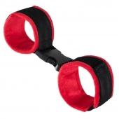 Красно-черные велюровые оковы Anonymo - ToyFa - купить с доставкой в Тольятти