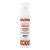 Разогревающее массажное масло Gourmet White Peach Organic с органическими ингредиентами - 50 мл. - Exsens - купить с доставкой в Тольятти
