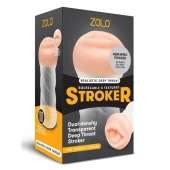 Мастурбатор-ротик ZOLO DEEP THROAT - Zolo - в Тольятти купить с доставкой