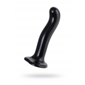 Черный стимулятор для пар P G-Spot Dildo Size L - 19 см. - Strap-on-me - в Тольятти купить с доставкой