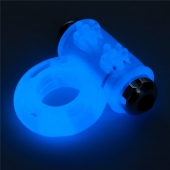 Голубое, светящееся в темноте эрекционное виброкольцо Lumino Play Vibrating Penis Ring - Lovetoy - в Тольятти купить с доставкой