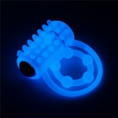 Голубое, светящееся в темноте виброкольцо Lumino Play Vibrating Penis Ring - Lovetoy - в Тольятти купить с доставкой