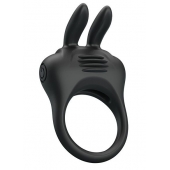 Черное эрекционное кольцо с вибрацией Davion - Baile - в Тольятти купить с доставкой