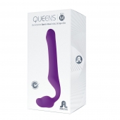 Лиловый безремневой страпон Queens M - Adrien Lastic - купить с доставкой в Тольятти