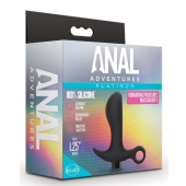 Черный анальный вибратор Silicone Vibrating Prostate Massager 01 - 10,8 см. - Blush Novelties - в Тольятти купить с доставкой