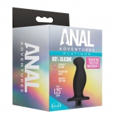 Черный анальный вибромассажёр Silicone Vibrating Prostate Massager 02 - 10,8 см. - Blush Novelties - в Тольятти купить с доставкой