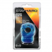 Голубое эрекционное виброкольцо Reusable 5 Function Cock Ring - Blush Novelties - в Тольятти купить с доставкой