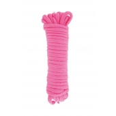 Розовая веревка для связывания Sweet Caress Rope - 10 метров - Sweet Caress - купить с доставкой в Тольятти