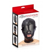 Маска-шлем с отверстием для рта и съемными шорами - Fetish Tentation - купить с доставкой в Тольятти