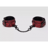 Красно-черные наручники Reversible Faux Leather Wrist Cuffs - Fifty Shades of Grey - купить с доставкой в Тольятти