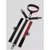 Ошейник с наручниками Reversible Faux Leather Collar and Wrist - Fifty Shades of Grey - купить с доставкой в Тольятти