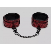 Красно-черные оковы Reversible Faux Leather Ankle Cuffs - Fifty Shades of Grey - купить с доставкой в Тольятти