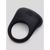 Черное эрекционное виброкольцо Sensation Rechargeable Vibrating Love Ring - Fifty Shades of Grey - в Тольятти купить с доставкой