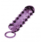 Закрытая фиолетовая насадка с пупырышками SAMURAI PENIS SLEEVE PURPLE - 14,5 см. - NMC - в Тольятти купить с доставкой