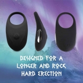 Черное эрекционное виброкольцо Thor Cockring - FeelzToys - в Тольятти купить с доставкой